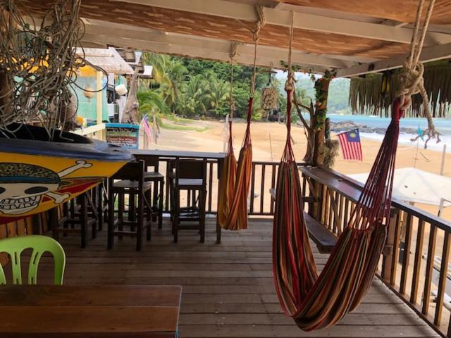 Beach Shack Chalet - Garden View Aframe Big Unit Kampong Juara Exteriör bild